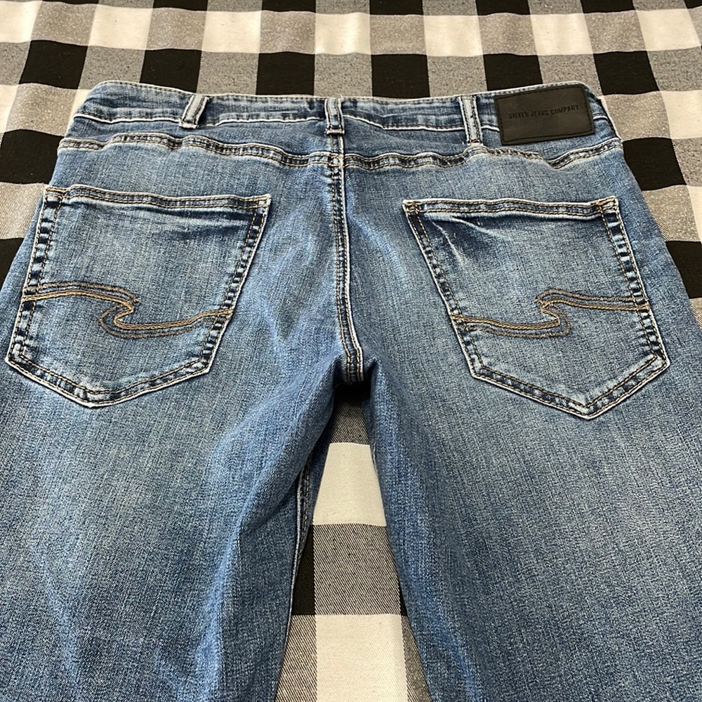 EXC! Silver Jeans Zac Men's Size 34 x 33 Stretch Straight